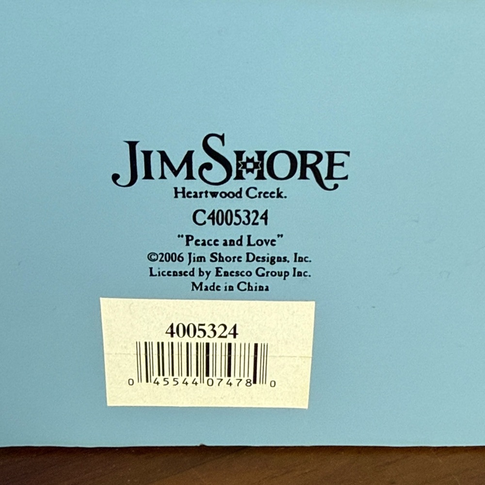 Jim Shore Peace and Love Figurine - Picture 2 of 8